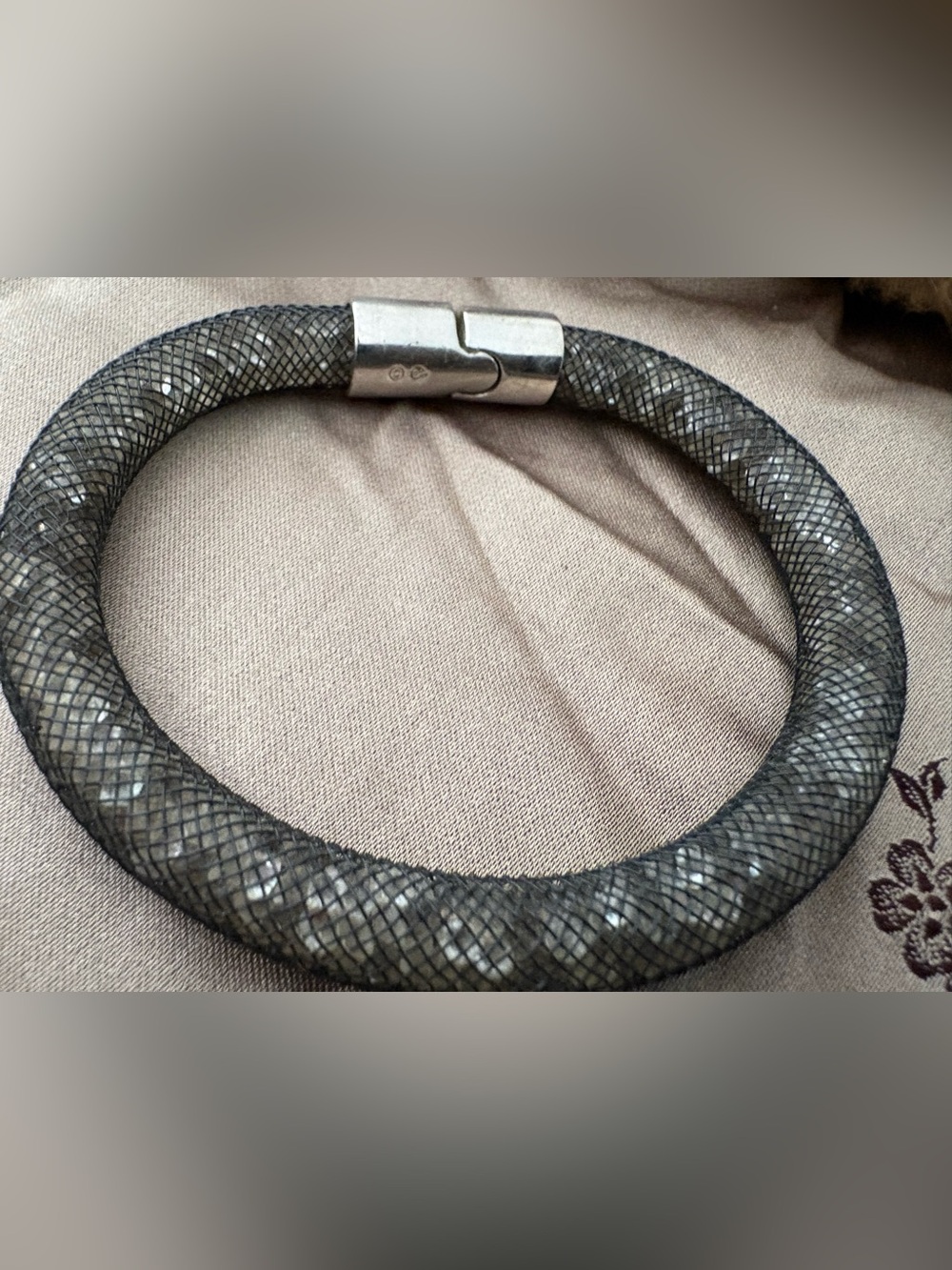 Swarovski Black Crystal Mesh Bracelet